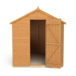 Forest Garden 8x6 Ft Apex Shiplap Wooden 2 Windows Shed With Floor - Assembly Service Included -Hozelock Shop forest garden 8x6 ft apex shiplap wooden 2 windows shed with floor assembly service included5013053178720 06c bq