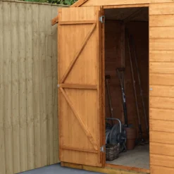 Forest Garden 8x6 Ft Pent Shiplap Wooden 2 Windows Shed With Floor - Assembly Service Included -Hozelock Shop forest garden 8x6 ft pent shiplap wooden 2 windows shed with floor assembly service included5013053182765 02i bq