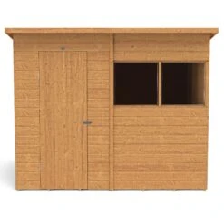 Forest Garden 8x6 Ft Pent Shiplap Wooden 2 Windows Shed With Floor - Assembly Service Included -Hozelock Shop forest garden 8x6 ft pent shiplap wooden 2 windows shed with floor assembly service included5013053182765 04c bq