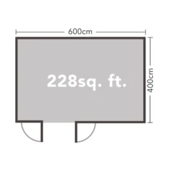 Forest Garden Blakedown 6x4 Toughened Glass Pent Loglap Solid Wood Cabin With Double Door - Assembly Service Included -Hozelock Shop forest garden blakedown 6x4 toughened glass pent loglap solid wood cabin with double door assembly service included5013053181928 02t bq