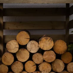 Forest Garden Compact Timber 3x3 Ft Pent Log Store 11 Forest Garden Compact Timber 3x3 Ft Pent Log Store -Hozelock Shop forest garden compact timber 3x3 ft pent log store5013053189900 03i