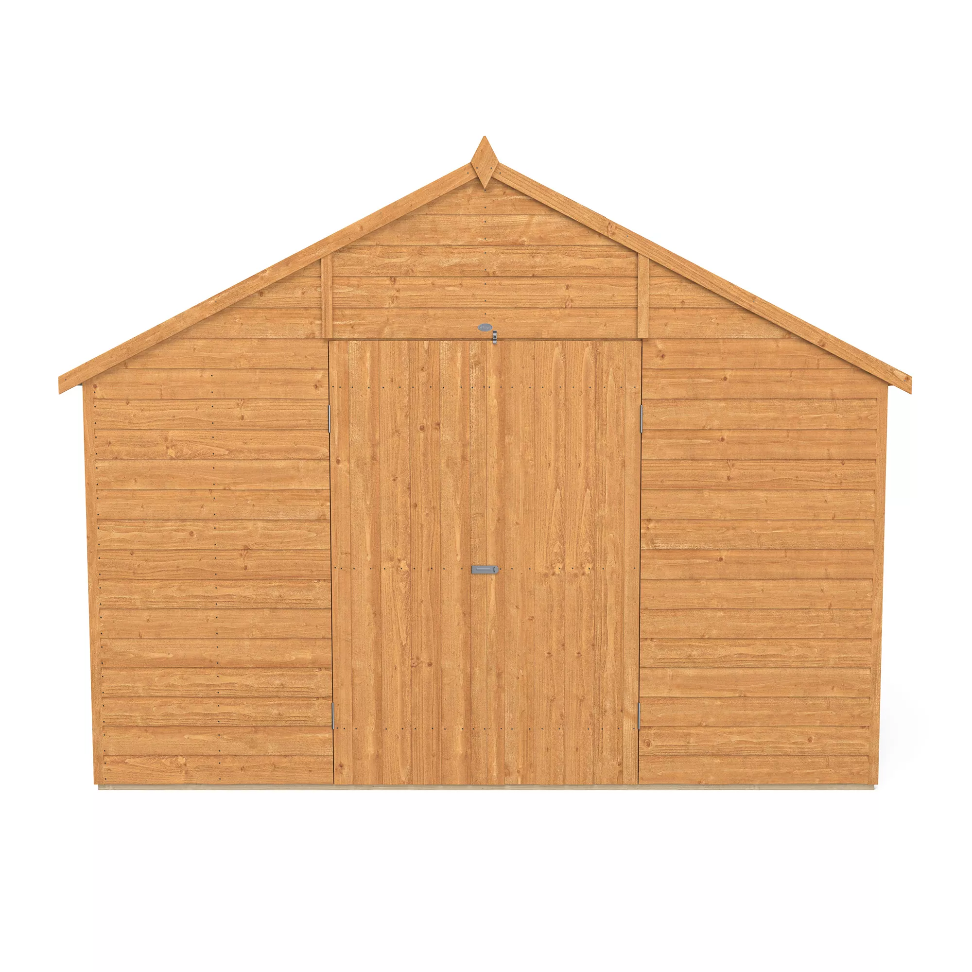 Forest Garden Delamere Range 10x10 Ft Apex Shiplap Wooden 2 Door 4 Windows Shed With Floor 5 Forest Garden Delamere Range 10x10 Ft Apex Shiplap Wooden 2 Door 4 Windows Shed With Floor - Image 5
