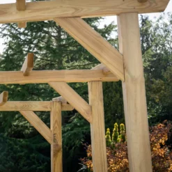 Forest Garden Hanbury Flat Top European Softwood Arch (H) 213.5cm X (W) 209cm -Hozelock Shop forest garden hanbury flat top european softwood arch h 213 5cm x w 209cm5013053190128 02i
