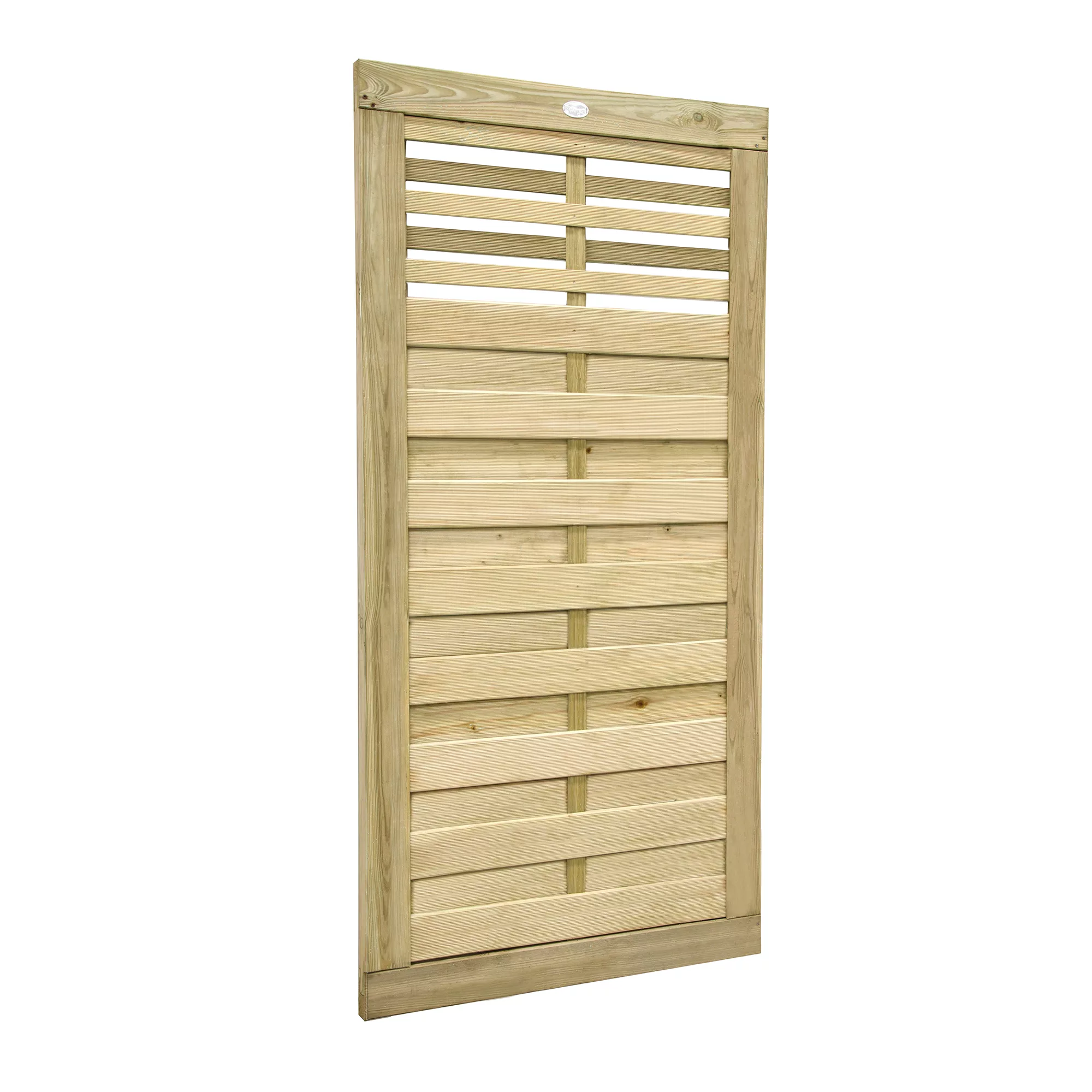 Forest Garden Kyoto Wood Slatted Gate, (H)1.8m (W)0.9m 1 Forest Garden Kyoto Wood Slatted Gate, (H)1.8m (W)0.9m