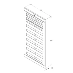 Forest Garden Kyoto Wood Slatted Gate, (H)1.8m (W)0.9m 7 Forest Garden Kyoto Wood Slatted Gate, (H)1.8m (W)0.9m -Hozelock Shop forest garden kyoto wood slatted gate h 1 8m w 0 9m5013053145944 04t bq