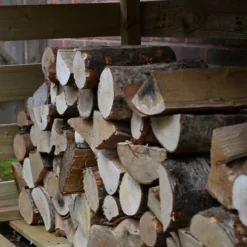 Forest Garden Large Timber 6x3 Ft Pent Log Store -Hozelock Shop forest garden large timber 6x3 ft pent log store5013053189924 02i