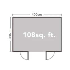 Forest Garden Melbury 4x3 Toughened Glass Pent Loglap Solid Wood Cabin With Double Door - Assembly Service Included 16 Forest Garden Melbury 4x3 Toughened Glass Pent Loglap Solid Wood Cabin With Double Door - Assembly Service Included -Hozelock Shop forest garden melbury 4x3 toughened glass pent loglap solid wood cabin with double door assembly service included5013053181744 02t bq