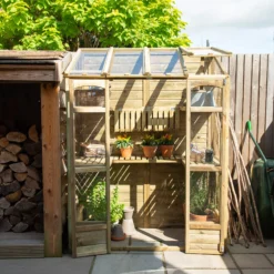 Forest Garden Natural Timber 5x2 Greenhouse -Hozelock Shop forest garden natural timber 5x2 greenhouse5013053176375 01i