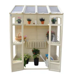 Forest Garden Natural Timber 5x2 Greenhouse -Hozelock Shop forest garden natural timber 5x2 greenhouse5013053176375 03c