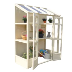 Forest Garden Natural Timber 5x2 Greenhouse -Hozelock Shop forest garden natural timber 5x2 greenhouse5013053176375 04c