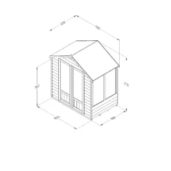 Forest Garden Oakley 6x4 Apex Overlap Solid Wood Summer House With Double Door - Assembly Service Included 9 Forest Garden Oakley 6x4 Apex Overlap Solid Wood Summer House With Double Door - Assembly Service Included -Hozelock Shop forest garden oakley 6x4 apex overlap solid wood summer house with double door assembly service included5013053188439 01t bq