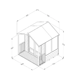 Forest Garden Oakley 6x6 Apex Overlap Solid Wood Summer House With Double Door - Assembly Service Included -Hozelock Shop forest garden oakley 6x6 apex overlap solid wood summer house with double door assembly service included5013053188491 01t bq