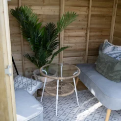 Forest Garden Oakley 7x5 Apex Overlap Solid Wood Summer House With Double Door (Base Included) - Assembly Service Included -Hozelock Shop forest garden oakley 7x5 apex overlap solid wood summer house with double door base included assembly service included5013053188538 36c bq