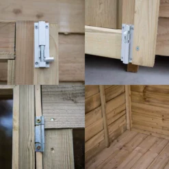 Forest Garden Oakley 7x7 Apex Overlap Solid Wood Summer House With Double Door - Assembly Service Included -Hozelock Shop forest garden oakley 7x7 apex overlap solid wood summer house with double door assembly service included5013053188422 37c bq