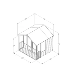Forest Garden Oakley 7x7 Apex Overlap Solid Wood Summer House With Double Door -Hozelock Shop forest garden oakley 7x7 apex overlap solid wood summer house with double door5013053188644 01t bq