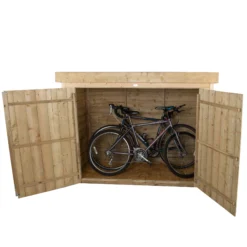 Forest Garden Overlap Wooden 6x3 Pent Garden Storage -Hozelock Shop forest garden overlap wooden 6x3 pent garden storage5013053162835 01c bq