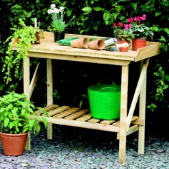 Forest Garden Potting Bench 5 Forest Garden Potting Bench -Hozelock Shop forest garden potting bench5013053133569 03c
