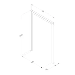 Forest Garden Sleeper European Softwood Arch (H) 240cm X (W) 160cm Set Of 3 -Hozelock Shop forest garden sleeper european softwood arch h 240cm x w 160cm set of 35013053190081 01t