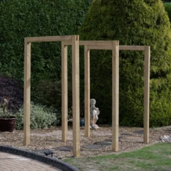 Forest Garden Sleeper European Softwood Arch (H) 240cm X (W) 160cm Set Of 3 -Hozelock Shop forest garden sleeper european softwood arch h 240cm x w 160cm set of 35013053190081 04i