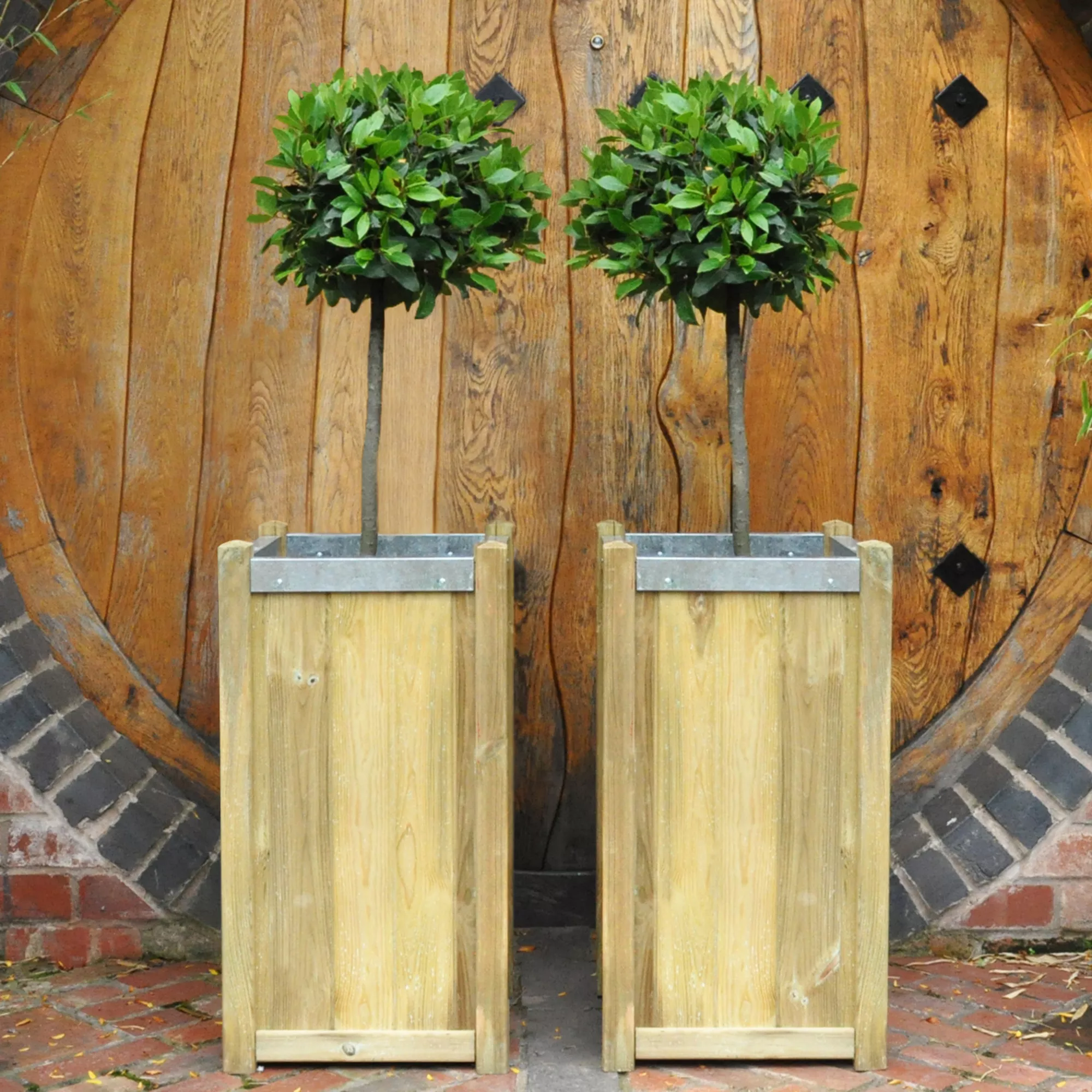 Forest Garden Slender Wooden Rectangular Planter, Pack Of 2 7 Forest Garden Slender Wooden Rectangular Planter, Pack Of 2 - Image 7