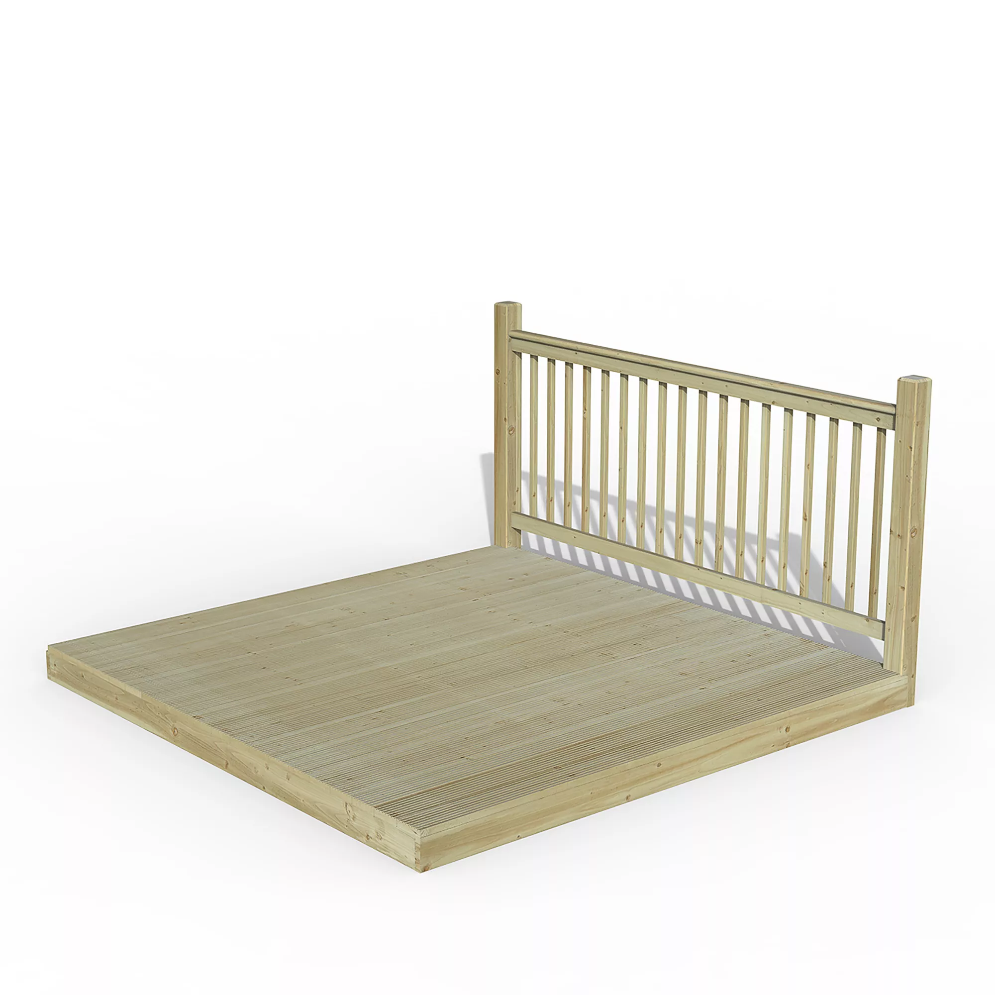 Forest Garden Softwood Decking Kit, X1 Balustrade (L) 1.31m X (W) 2.46m 1 Forest Garden Softwood Decking Kit, X1 Balustrade (L) 1.31m X (W) 2.46m