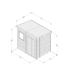 Forest Garden Timberdale 7x5 Ft Pent Tongue & Groove Wooden Shed With Floor (Base Included) -Hozelock Shop forest garden timberdale 7x5 ft pent tongue groove wooden shed with floor base included 5013053189191 01t bq