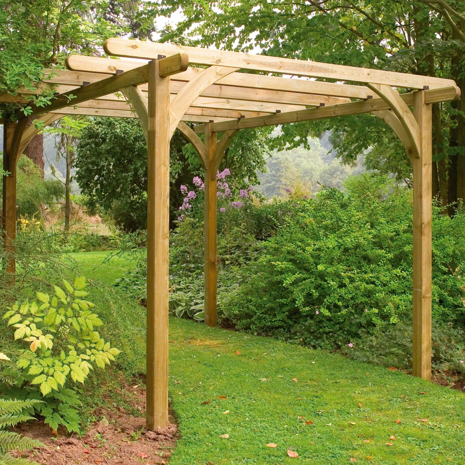 Forest Garden Ultima Square Pergola, (H)2450mm (W)2400mm 1 Forest Garden Ultima Square Pergola, (H)2450mm (W)2400mm