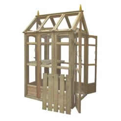 Forest Garden Victorian Walk Around 4x3 Greenhouse With Auto Vent -Hozelock Shop forest garden victorian walk around 4x3 greenhouse with auto vent5013053176368 03c