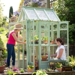 Forest Garden Victorian Walk Around 4x3 Greenhouse With Auto Vent -Hozelock Shop forest garden victorian walk around 4x3 greenhouse with auto vent5013053176368 06i