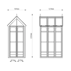 Forest Garden Victorian Walk Around 4x3 Greenhouse -Hozelock Shop forest garden victorian walk around 4x3 greenhouse5013053176320 01t