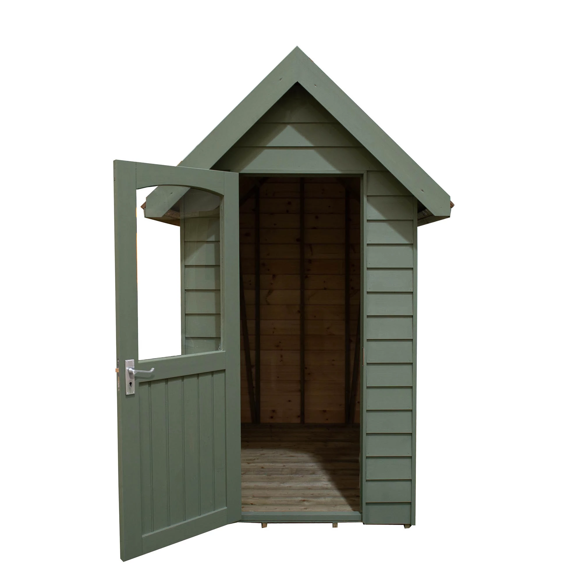 Forest Retreat 6X4 Apex Pressure Treated Overlap Green Shed With Floor - Assembly Service Included 5 Forest Retreat 6X4 Apex Pressure Treated Overlap Green Shed With Floor - Assembly Service Included - Image 5