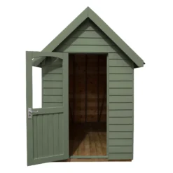 Forest Retreat 8x5 Apex Pressure Treated Overlap Green Shed With Floor - Assembly Service Included -Hozelock Shop forest retreat 8x5 apex pressure treated overlap green shed with floor assembly service included5013053176344 03c bq