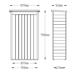 Forest Tall Tongue & Groove 3.5x2 Pent Garden Storage 750L -Hozelock Shop forest tall tongue groove 3 5x2 pent garden storage 750l5013053163160 01t bq