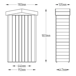 Forest Tall Tongue & Groove 3.6x1.6 Apex Garden Storage 750L -Hozelock Shop forest tall tongue groove 3 6x1 6 apex garden storage 750l5013053163184 01t bq