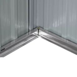 GoodHome Basic 1.62 X 0.98m Pent Grey Shed -Hozelock Shop goodhome basic 1 62 x 0 98m pent grey shed5059340270623 37c