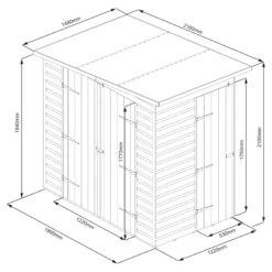 GoodHome Clapperton 6x4ft Pent Dip Treated Shiplap Shed With Floor 15 GoodHome Clapperton 6x4ft Pent Dip Treated Shiplap Shed With Floor -Hozelock Shop goodhome clapperton 6x4ft pent dip treated shiplap shed with floor5059340270135 01t