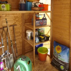 GoodHome Clapperton 8x6 Pent Dip Treated Shiplap Shed With Floor - Assembly Service Included -Hozelock Shop goodhome clapperton 8x6 pent dip treated shiplap shed with floor assembly service included5059340270197 11i