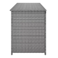 GoodHome Hamilton Steeple Grey Rattan Effect Storage Box (W) 125cm X (D) 55cm -Hozelock Shop goodhome hamilton steeple grey rattan effect storage box w 125cm x d 55cm5059340677392 05c