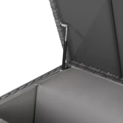 GoodHome Hamilton Steeple Grey Rattan Effect Storage Box (W) 125cm X (D) 55cm -Hozelock Shop goodhome hamilton steeple grey rattan effect storage box w 125cm x d 55cm5059340677392 38c