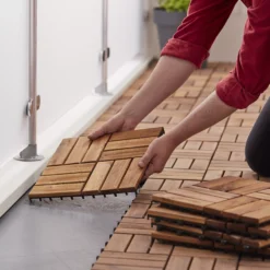 GoodHome Lempa Brown Acacia Clippable Deck Tile (L)0.3m (W)300mm (T)24mm, Pack Of 4 22 GoodHome Lempa Brown Acacia Clippable Deck Tile (L)0.3m (W)300mm (T)24mm, Pack Of 4 -Hozelock Shop goodhome lempa brown acacia clippable deck tile l 0 3m w 300mm t 24mm pack of 45059340066035 02i