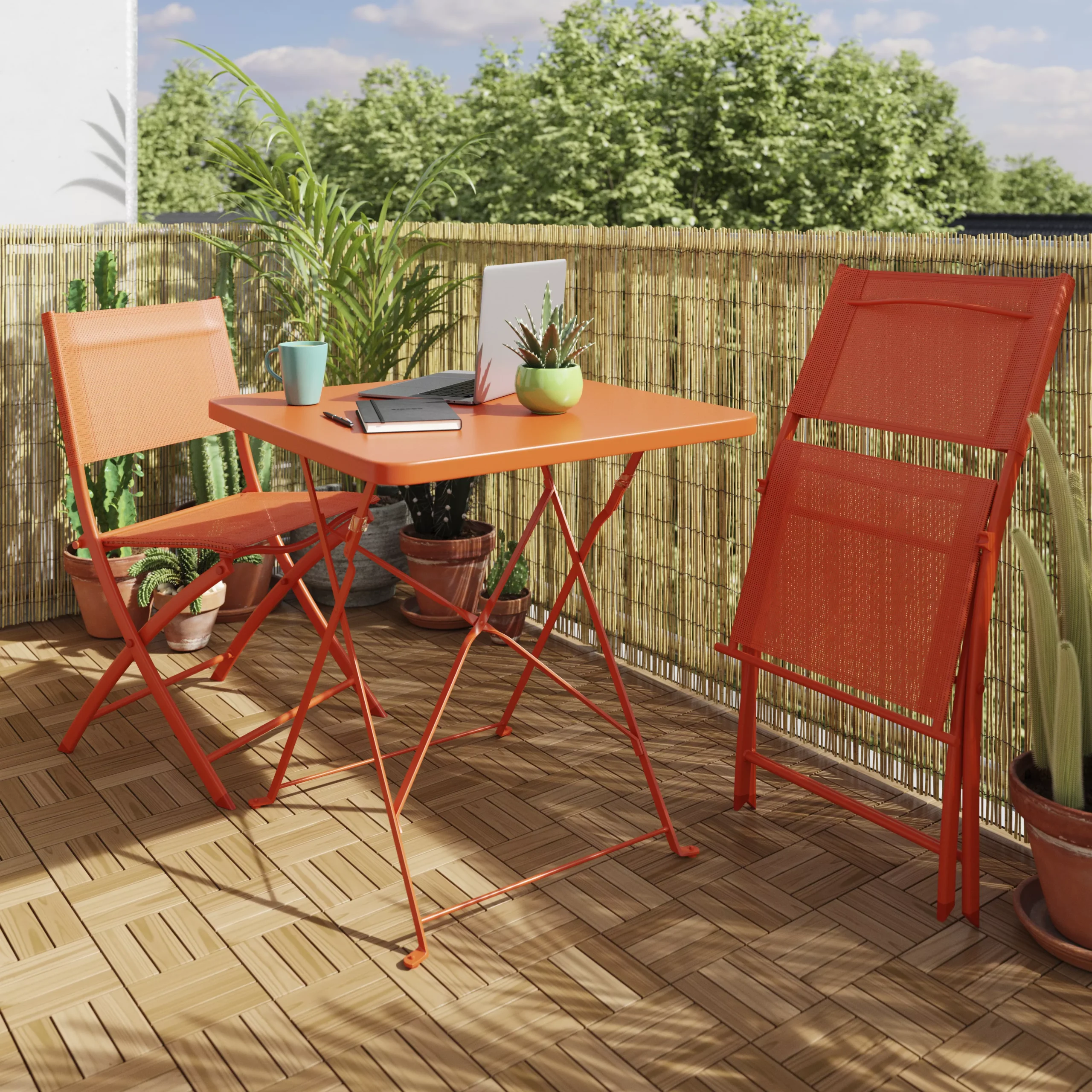 GoodHome Lempa Brown Acacia Clippable Deck Tile (L)0.3m (W)300mm (T)24mm, Pack Of 4 4 GoodHome Lempa Brown Acacia Clippable Deck Tile (L)0.3m (W)300mm (T)24mm, Pack Of 4 - Image 4