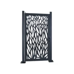 GoodHome Neva Aluminium Leaf Gate, (H)1.7m (W)0.93m