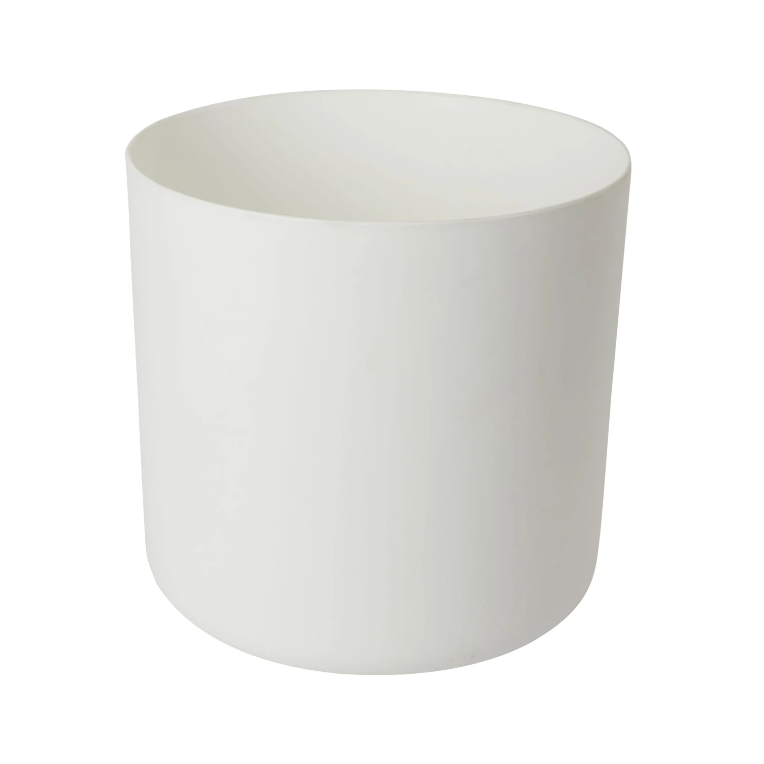 GoodHome White Plastic Circular Plant Pot (Dia)30.5cm 1 GoodHome White Plastic Circular Plant Pot (Dia)30.5cm