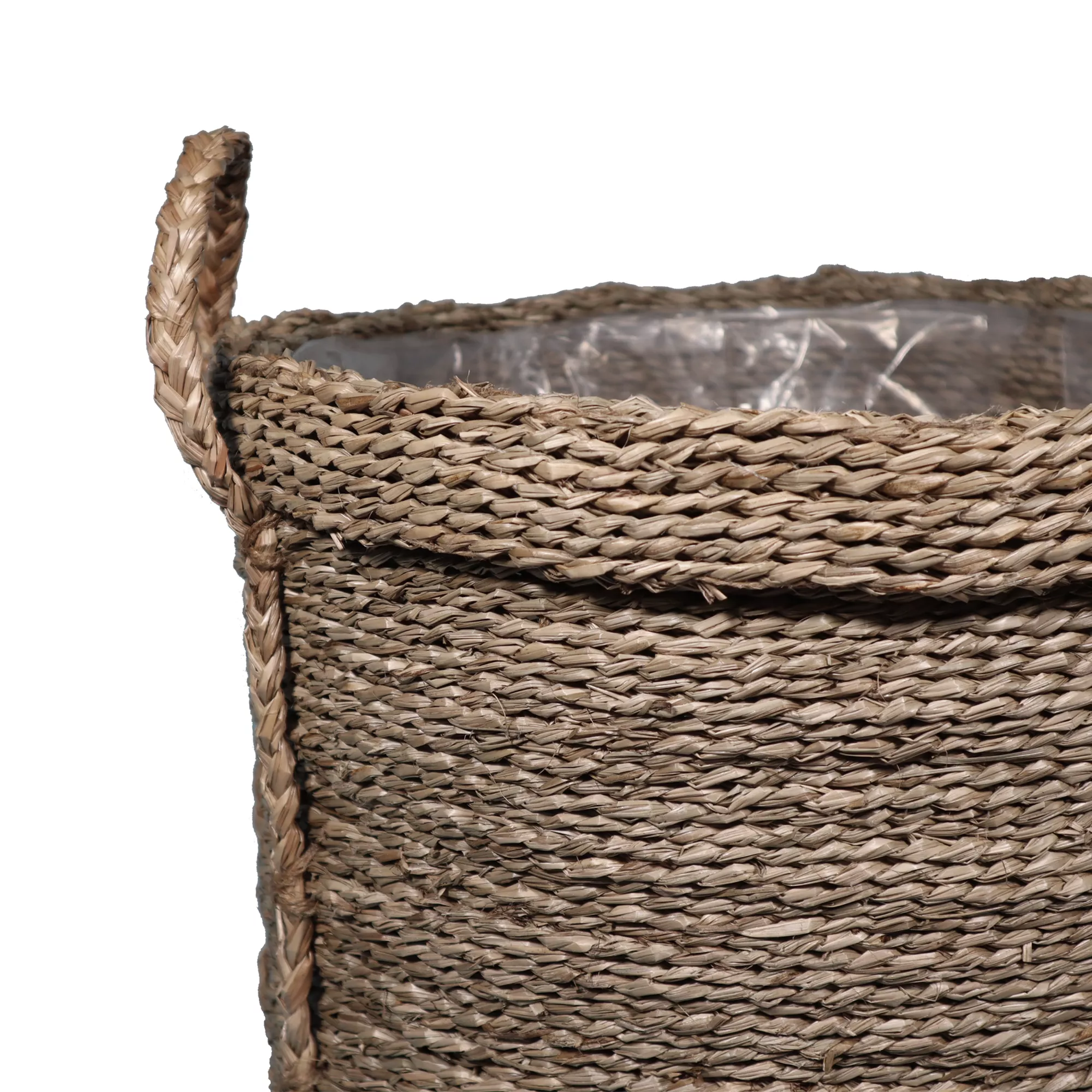 GoodHome Witoto Natural Seagrass Round Plant Pot (Dia)45cm 2 GoodHome Witoto Natural Seagrass Round Plant Pot (Dia)45cm - Image 2