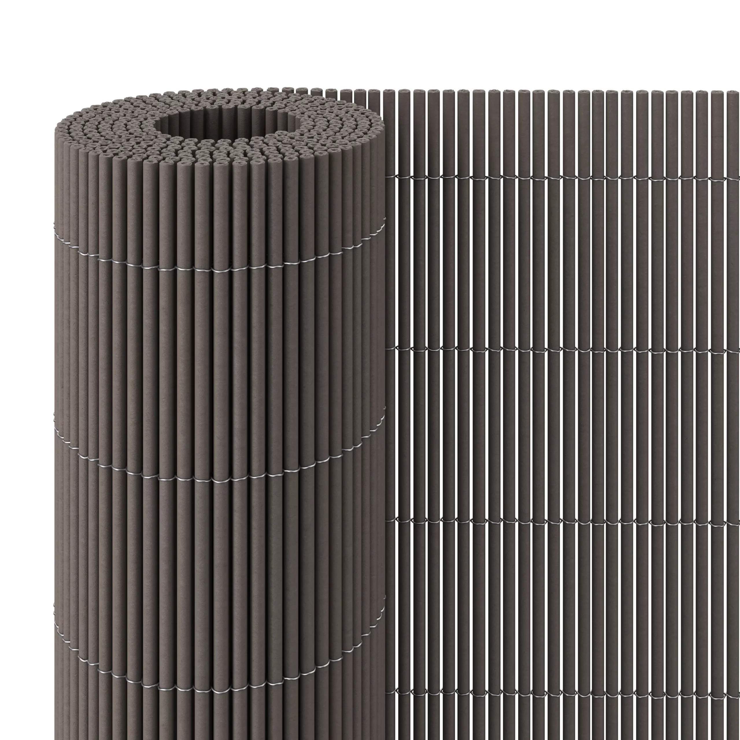 Grey Composite Garden Screen (H)1m (W)3m 1 Grey Composite Garden Screen (H)1m (W)3m