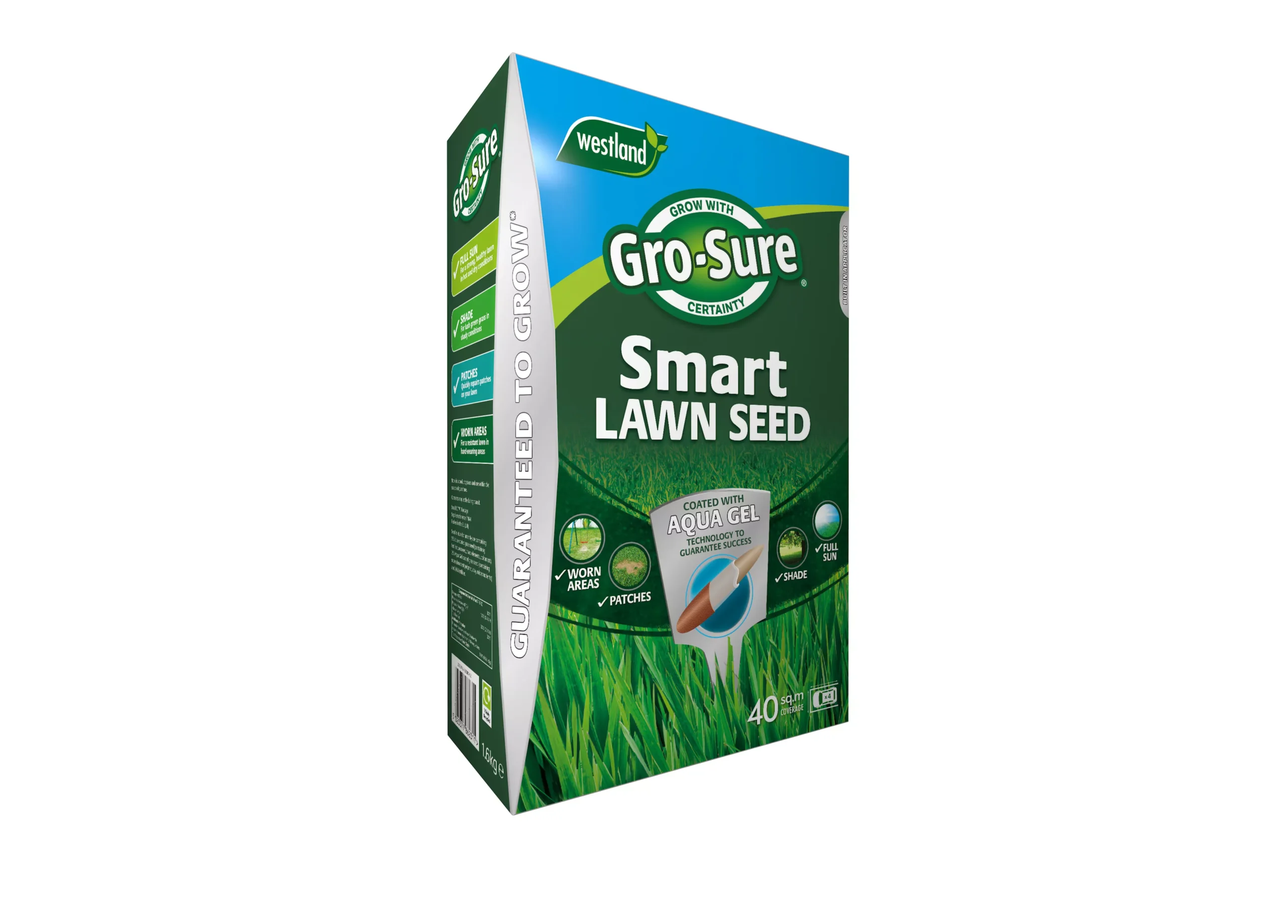Gro Sure Smart Seed Lawn Fertiliser 40m² 1.6kg 1 Gro Sure Smart Seed Lawn Fertiliser 40m² 1.6kg