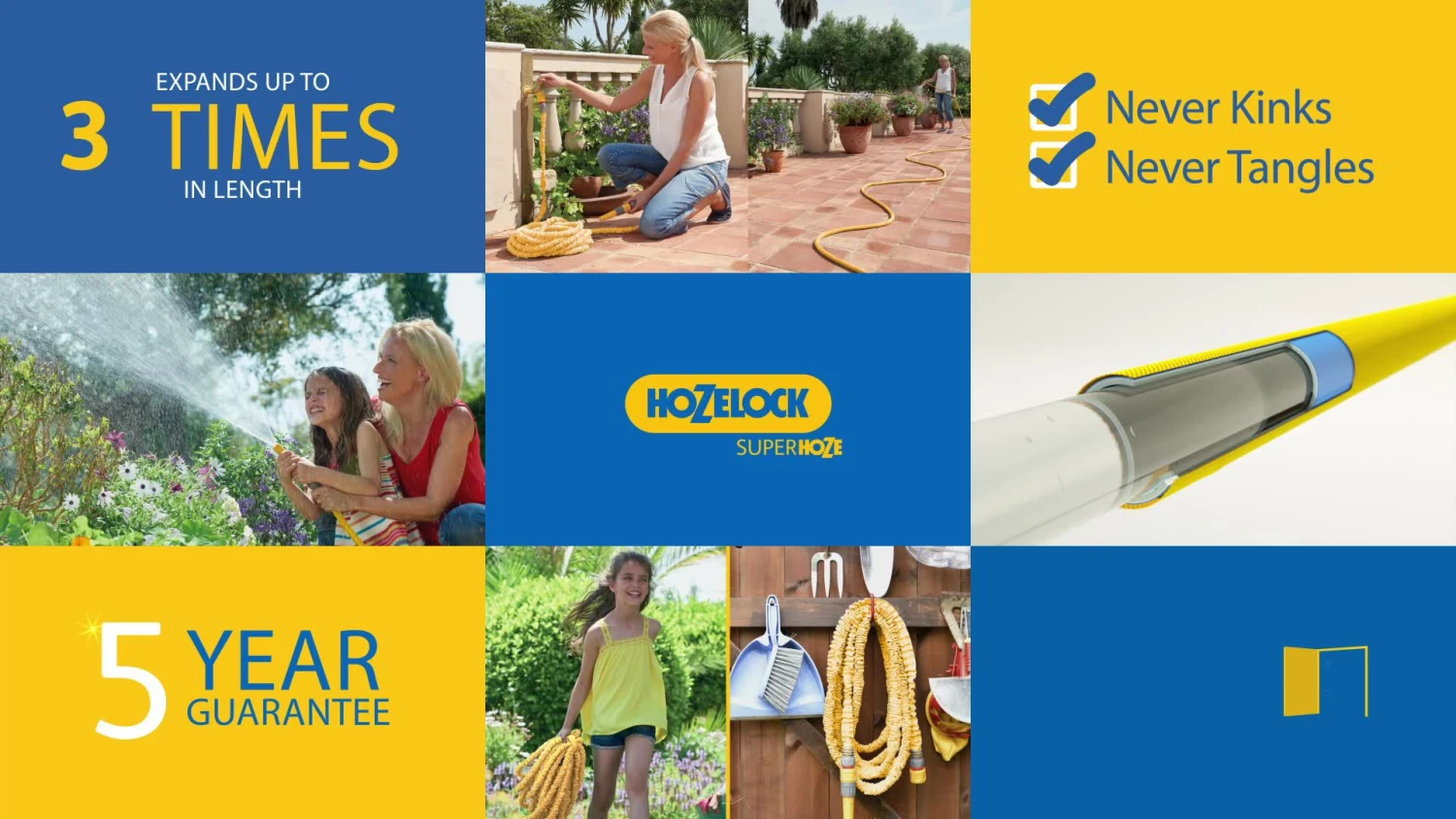 Hozelock Superhoze Flexible Yellow Expanding Hose Pipe (L)15m 2 Hozelock Superhoze Flexible Yellow Expanding Hose Pipe (L)15m - Image 2