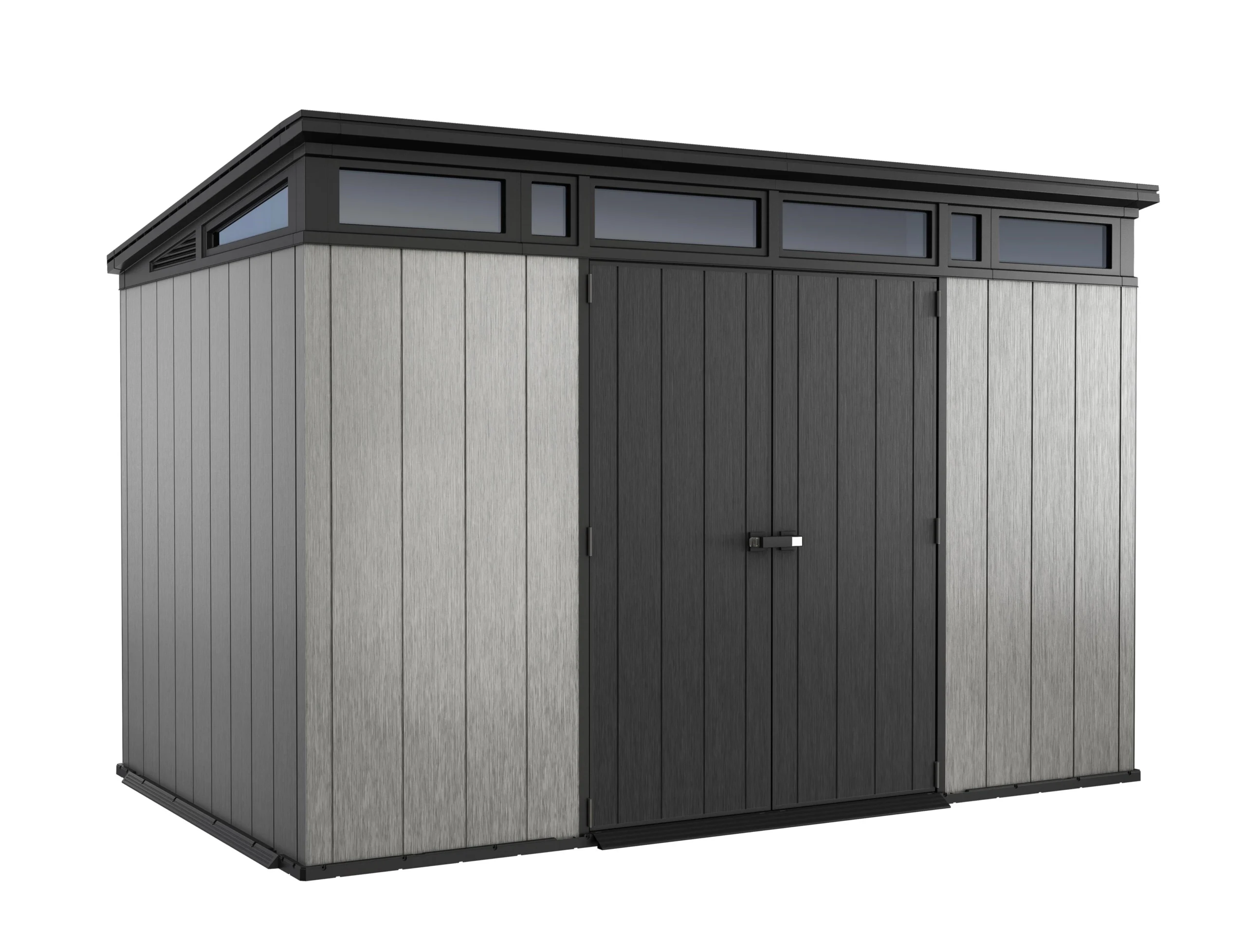 Keter Artisan 7x11 Ft Pent Tongue & Groove Grey Plastic Shed With Floor 3 Keter Artisan 7x11 Ft Pent Tongue & Groove Grey Plastic Shed With Floor - Image 3
