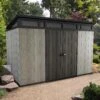 Keter Artisan 7x11 Ft Pent Tongue & Groove Grey Plastic Shed With Floor