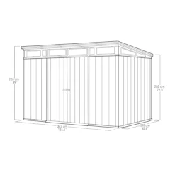 Keter Artisan 7x11 Ft Pent Tongue & Groove Grey Plastic Shed With Floor 18 Keter Artisan 7x11 Ft Pent Tongue & Groove Grey Plastic Shed With Floor -Hozelock Shop keter artisan 7x11 ft pent tongue groove grey plastic shed with floor7290112631121 01t bq